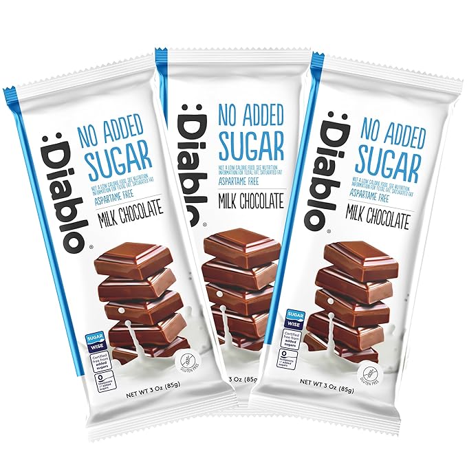 Diablo No Added Sugar Milk Chocolate 85g - Image 5