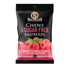 Sugarless Raspberry Chews 70g