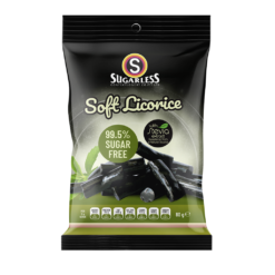 Sugarless Soft Licorice Pieces 80g
