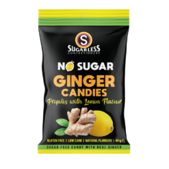 Sugarless Propolis with Lemon flavour Ginger Candies 60g