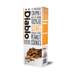 Diablo Sugar Free Chocolate Striped Peanut Cookies 150g