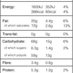 Alternative view of Diablo Milk Coated Chocolate Buttons Tube With Stevia 22g
