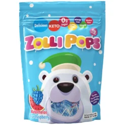 Zollipops Clean Teeth Watermelon & Blue Raspberry 5.2oz