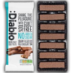 Diablo No Added Sugar Cream Filled Chocolate Coated Wafer (150g)