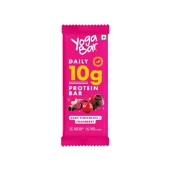 Yogabar Dark Chocolate Cranberry Protein Bar 50g